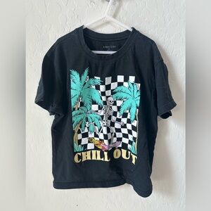 Sweet Lilac Black T-Shirt